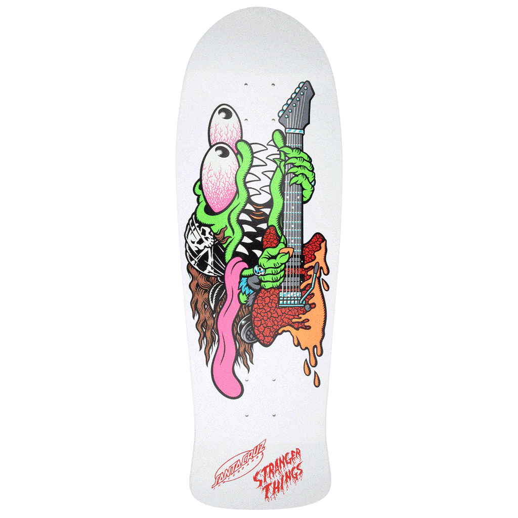 Santa Cruz x Stranger Things Meek Slasher Eddie Reveal Skateboard Deck | Glow In The Dark | 10.10"