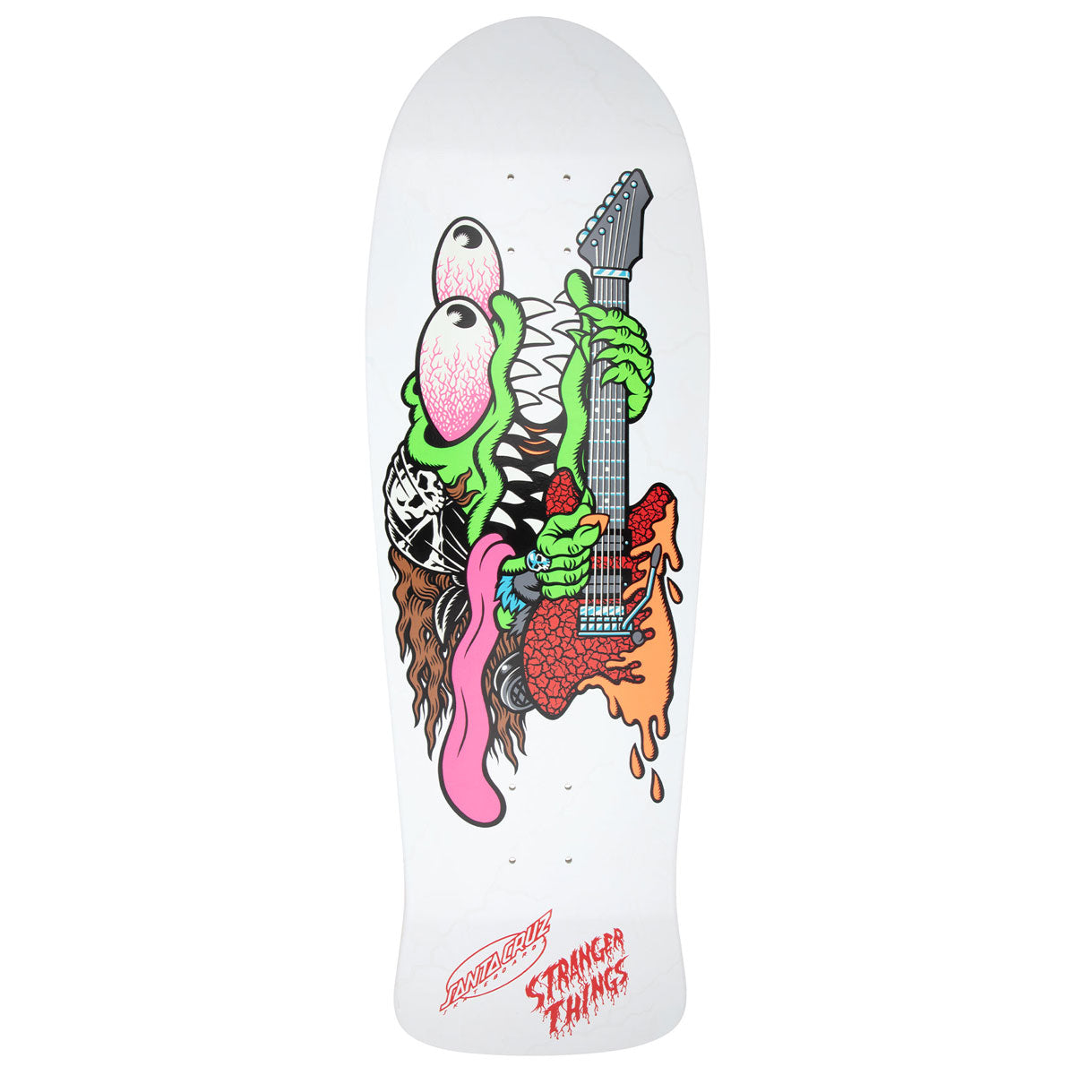 Santa Cruz x Stranger Things Meek Slasher Eddie Reveal Complete Skateboard | Glow In The Dark | 10.10"