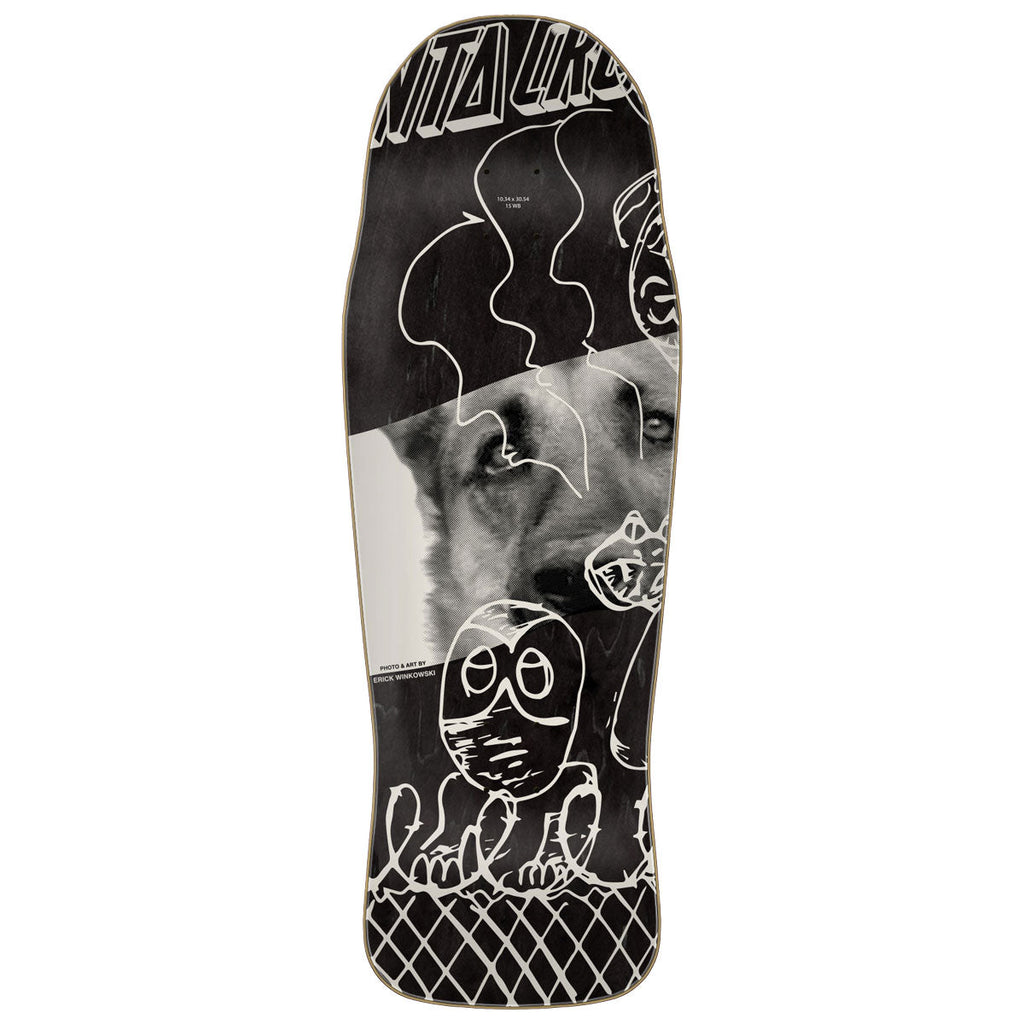Santa Cruz Winkowski Tribute Pro Shaped Skateboard Deck | 10.34"
