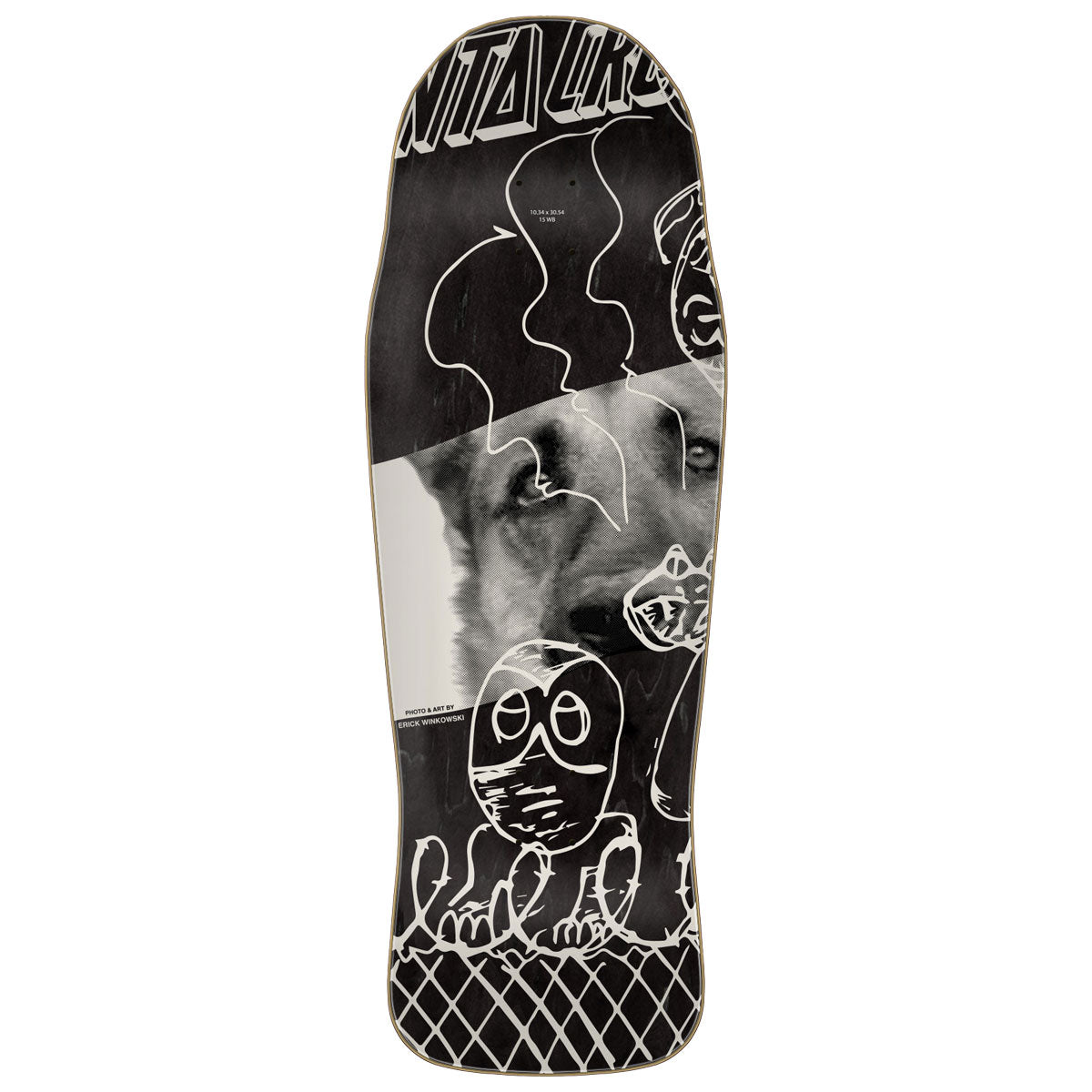 Santa Cruz Winkowski Tribute Pro Shaped Skateboard Deck | 10.34"