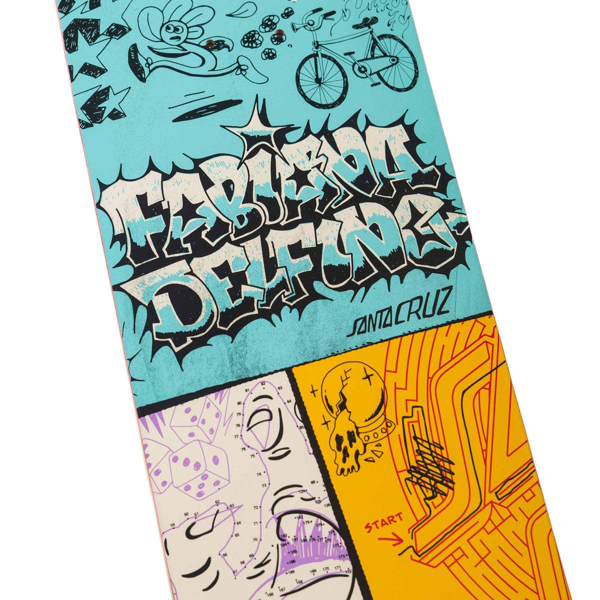 Santa Cruz Delfino Scribble FeelBase Pro Complete Skateboard | 8.25"