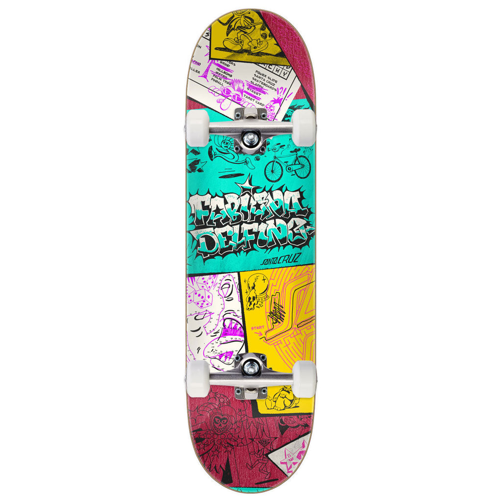 Santa Cruz Delfino Scribble FeelBase Pro Complete Skateboard | 8.25"