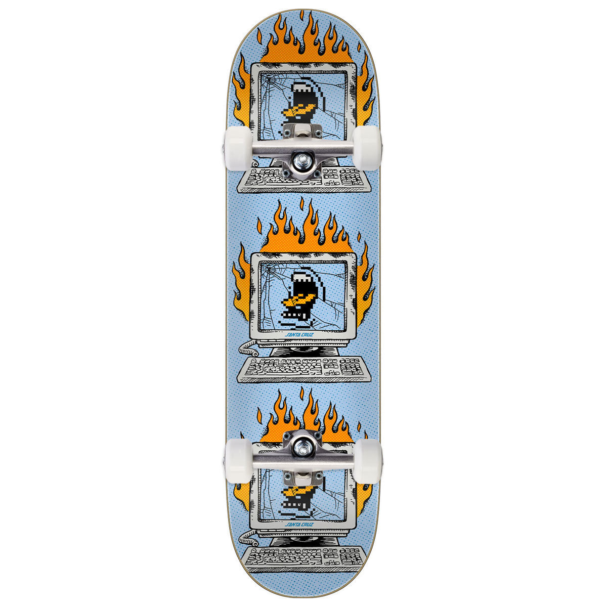 Santa Cruz Slef Destruct 7 Ply Birch Complete Skateboard | 8.25"