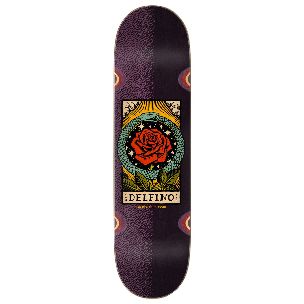 Santa Cruz Delfino Ouroboros Pro Skateboard Deck | 8.25"