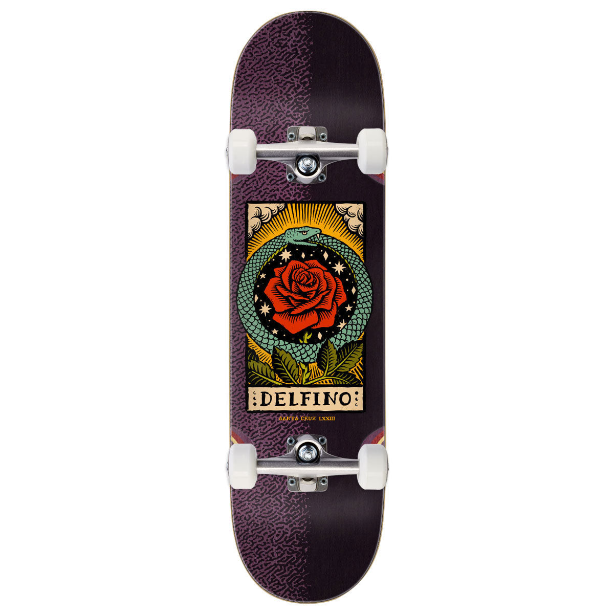 Santa Cruz Delfino Ouroboros Pro Complete Skateboard | 8.25"