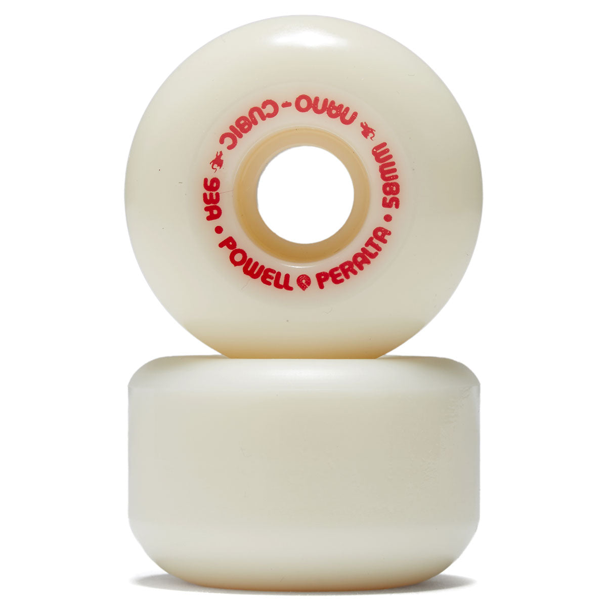 Powell-Peralta Dragon Formula Nano Cubic 93a Skateboard Wheels | Off White | 58mm