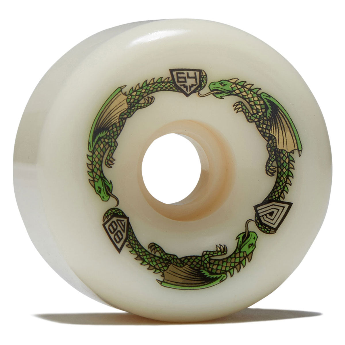 Powell-Peralta Dragon Formula 88a BOM Skateboard Wheels | Off White II | 64mm