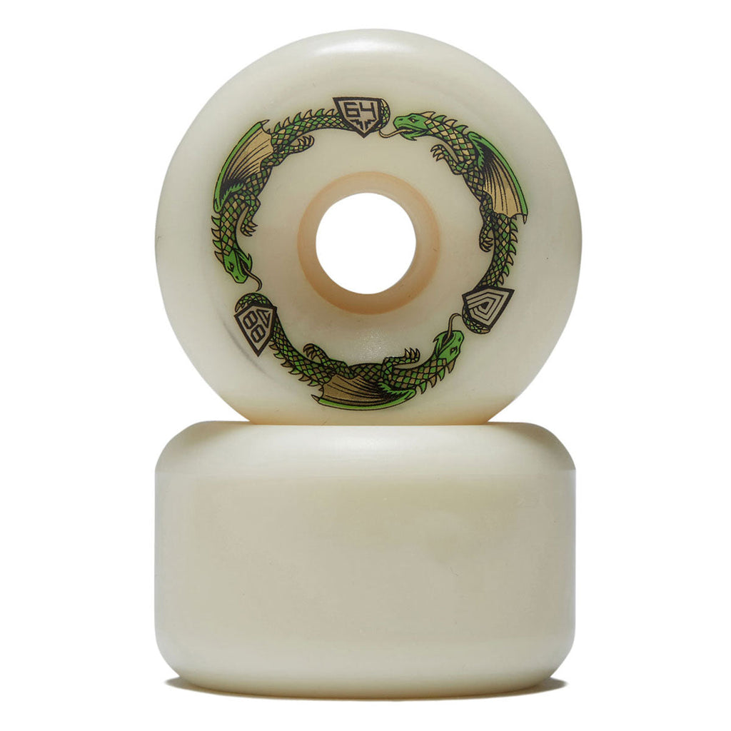 Powell-Peralta Dragon Formula 88a BOM Skateboard Wheels | Off White II | 64mm