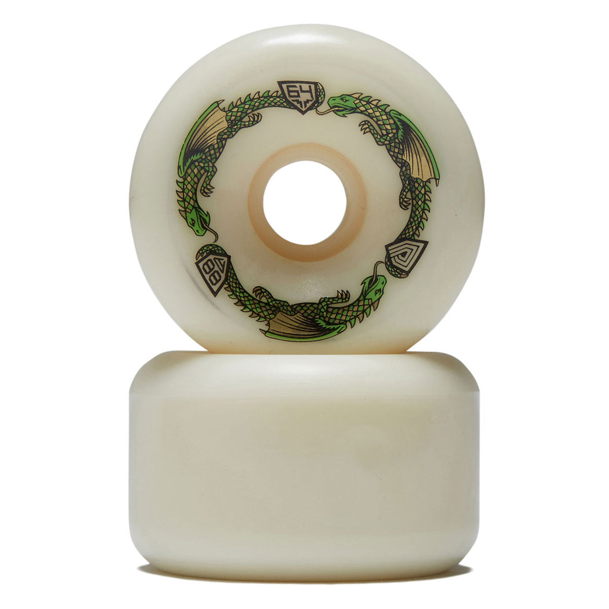 Powell-Peralta Dragon Formula 88a BOM Skateboard Wheels | Off White II | 64mm