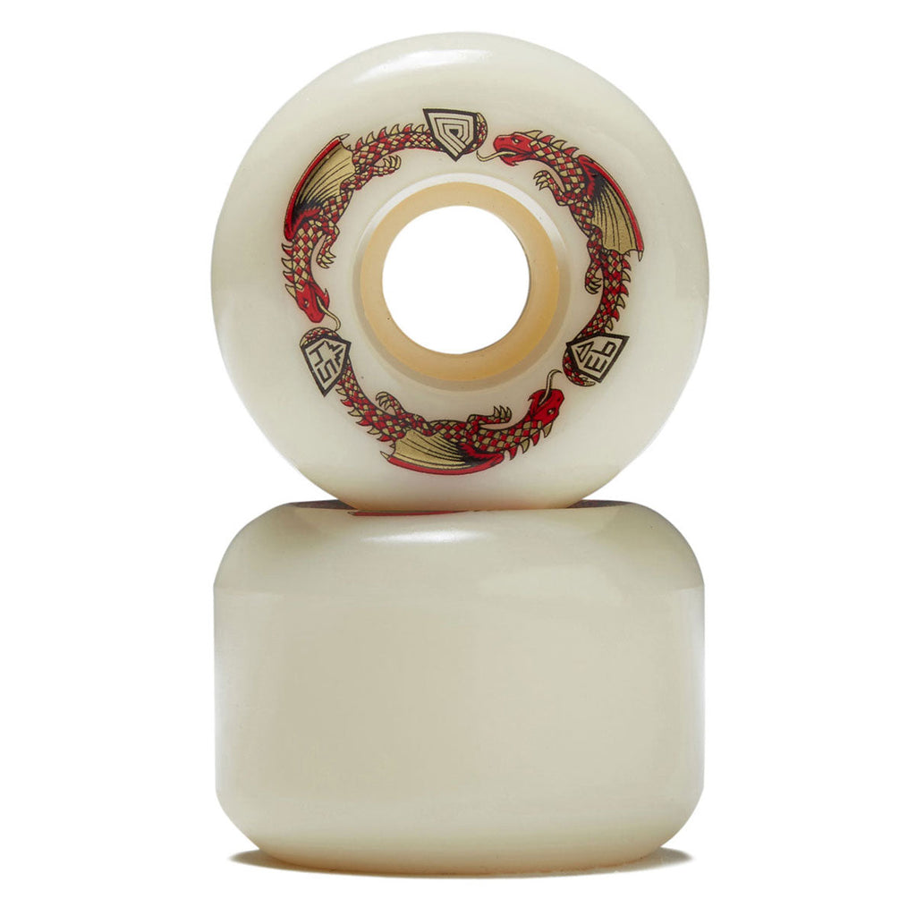 Powell-Peralta Dragon Formula 93a A2 Skateboard Wheels | Off White II | 54mm