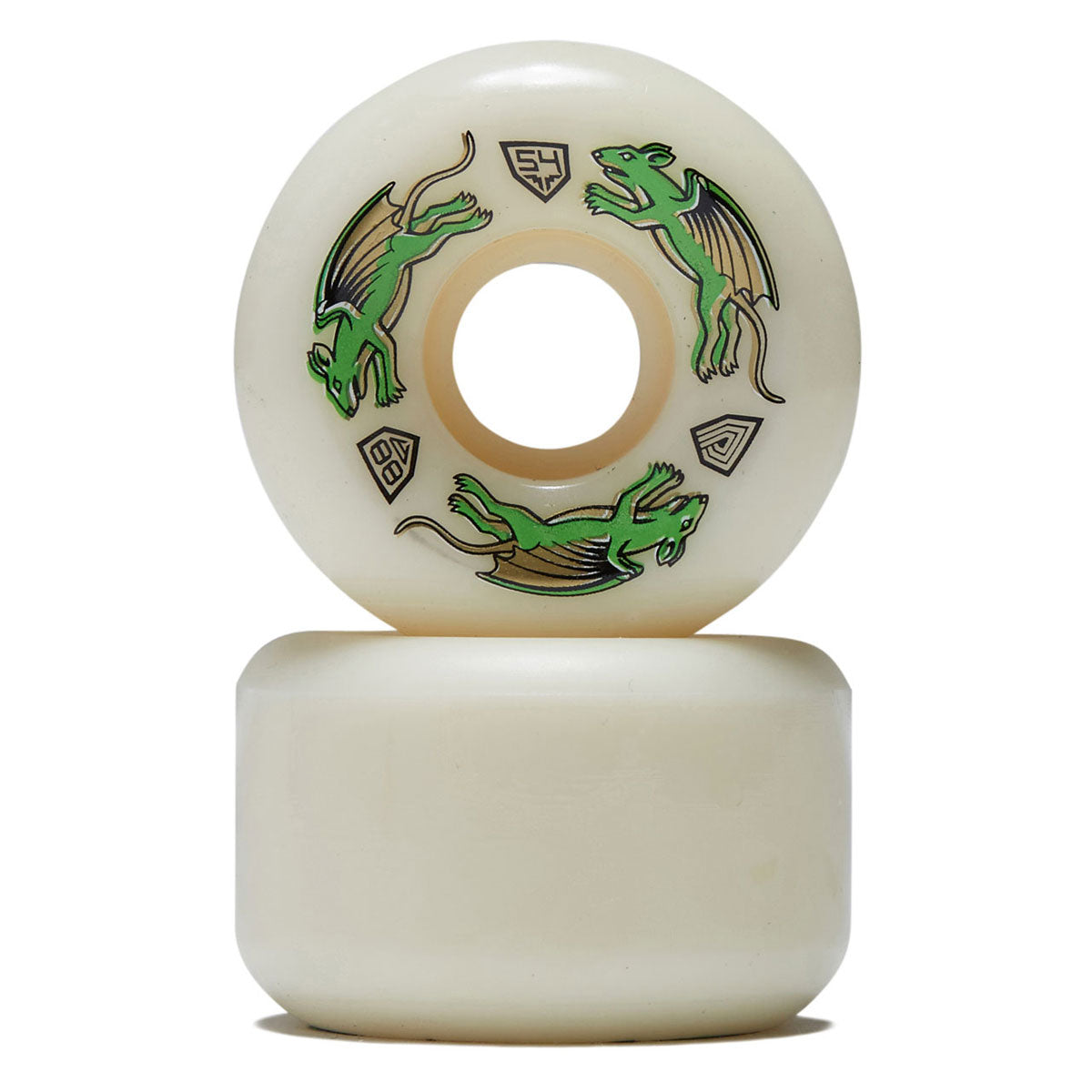 Powell-Peralta Dragon Formula Nano Rat 88a AV6 Skateboard Wheels | Off White | 54mm