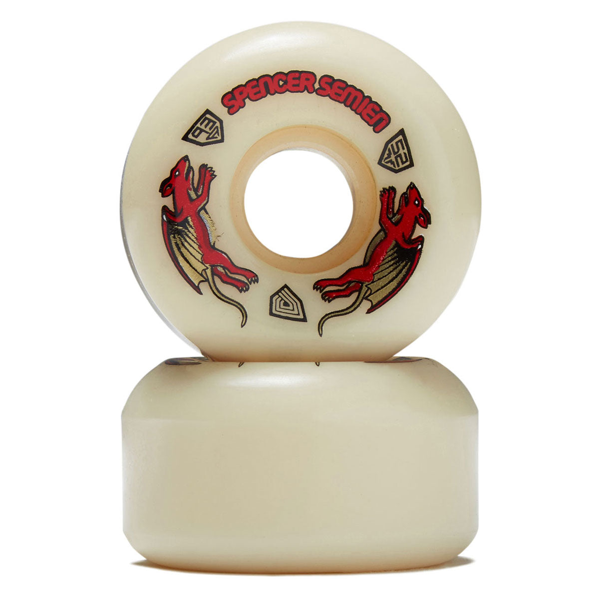 Powell-Peralta Dragon Formula Nano Rat Spencer Semien 93a V5 Skateboard Wheels - Off White - 50mm