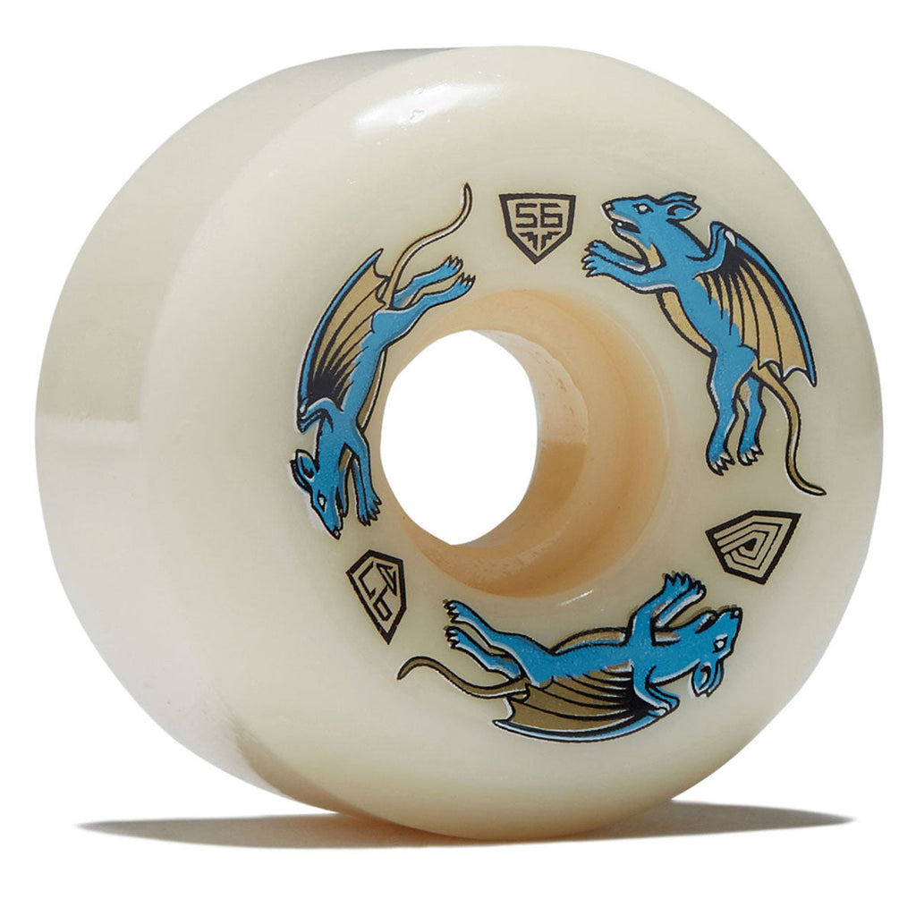 Powell-Peralta Dragon Formula Nano Rat 97a AV6 Skateboard Wheels | Off White | 56mm