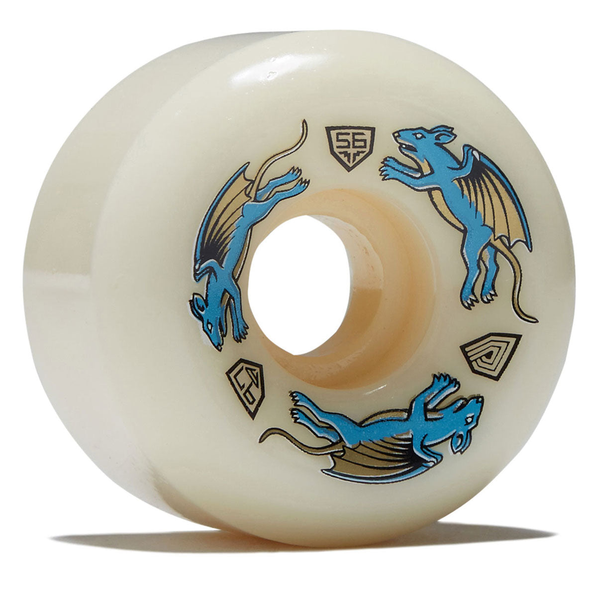 Powell-Peralta Dragon Formula Nano Rat 97a AV6 Skateboard Wheels | Off White | 56mm