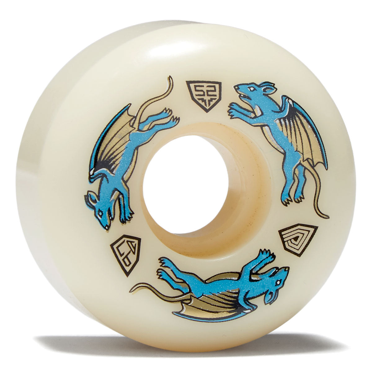Powell-Peralta Dragon Formula Nano Rat 97a AV5 Skateboard Wheels | Off White | 52mm