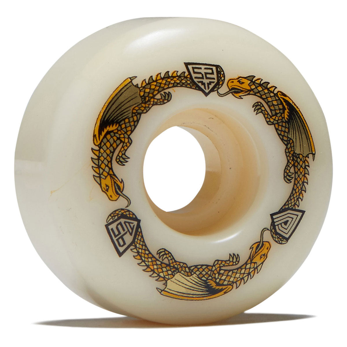 Powell-Peralta Dragon Formula 95a V1 Skateboard Wheels | Off White | 52mm