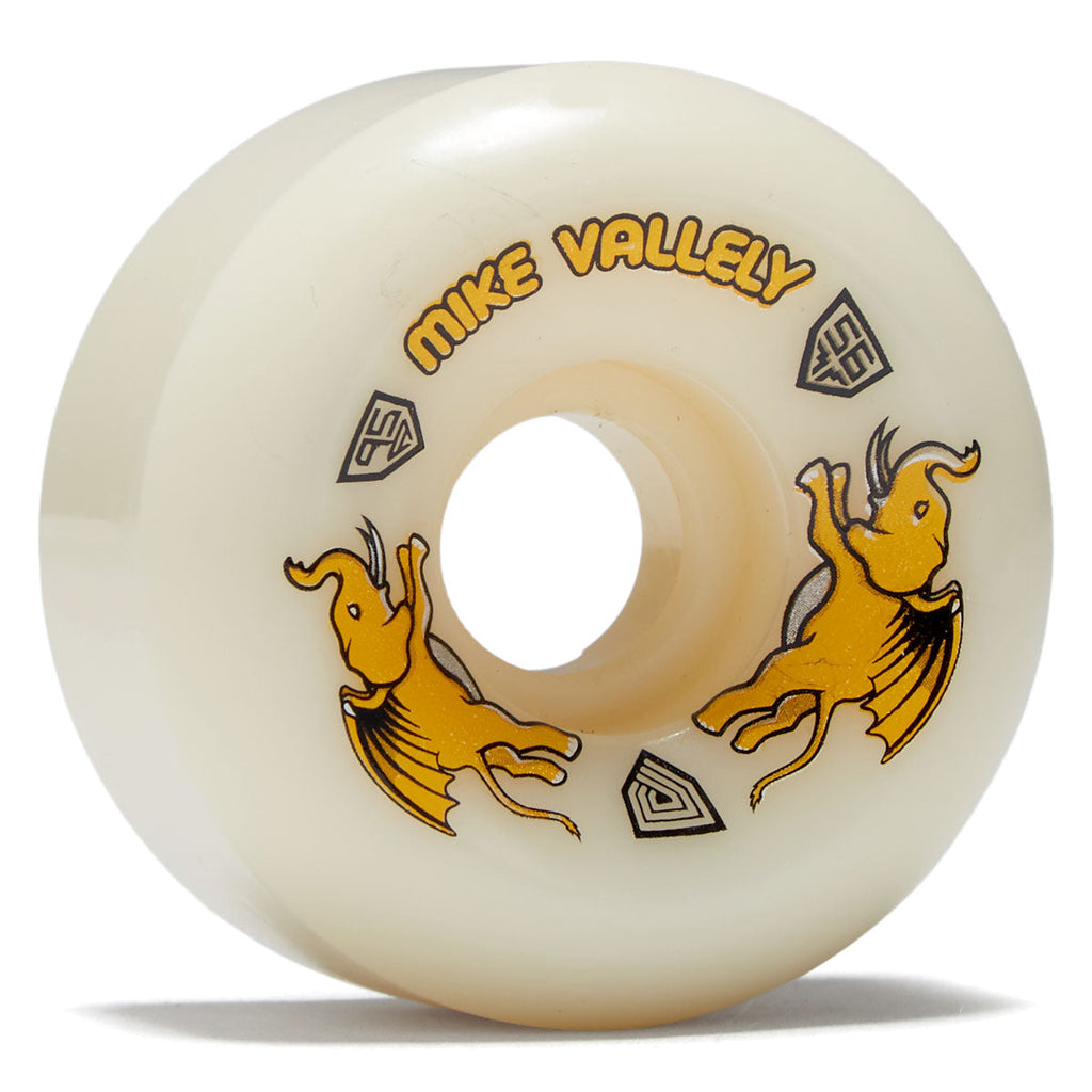 Powell-Peralta Dragon Formula Mike Vallely 95a V6 Skateboard Wheels | Off White | 56mm