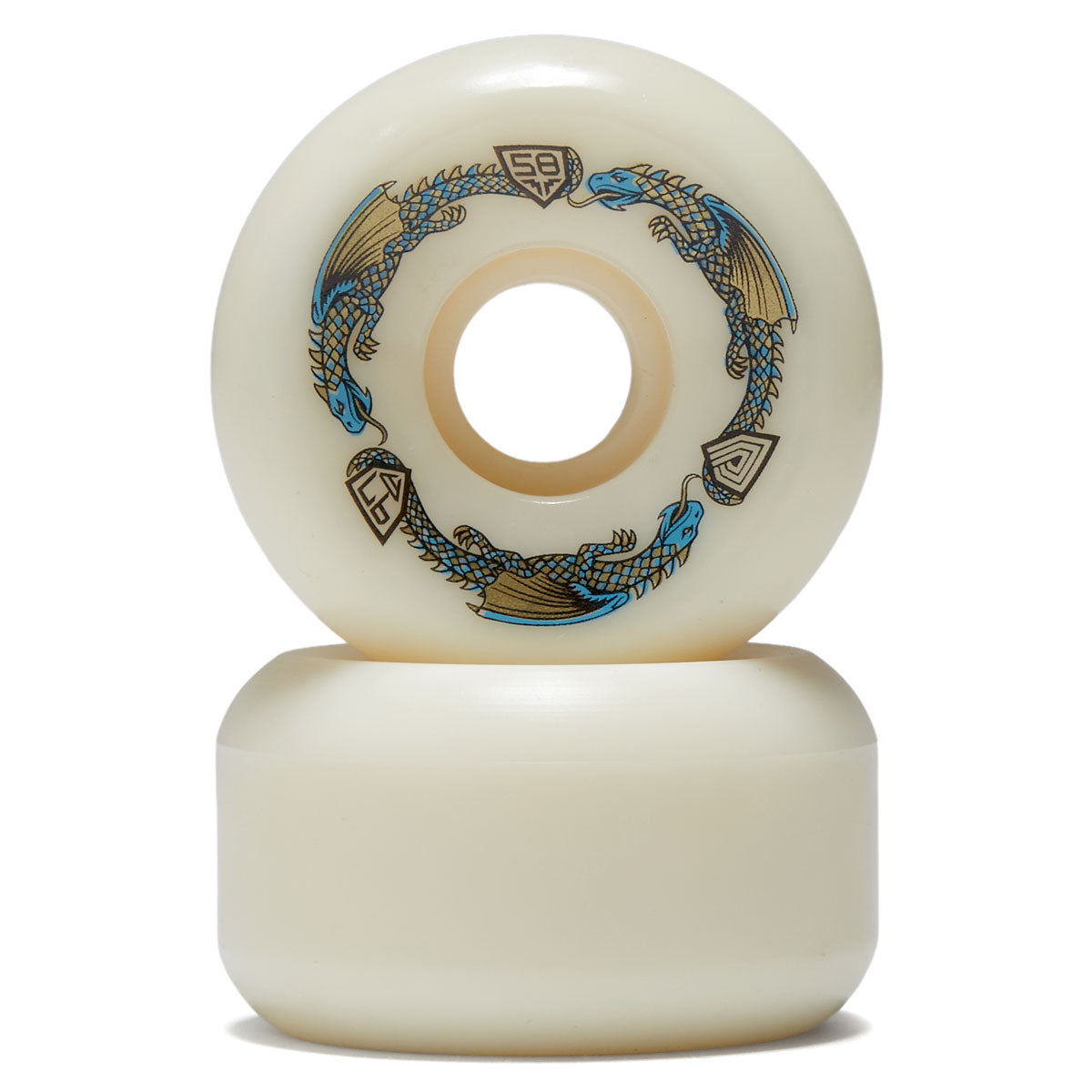Powell-Peralta Dragon Formula 97a RB2 Skateboard Wheels | Off White | 58mm
