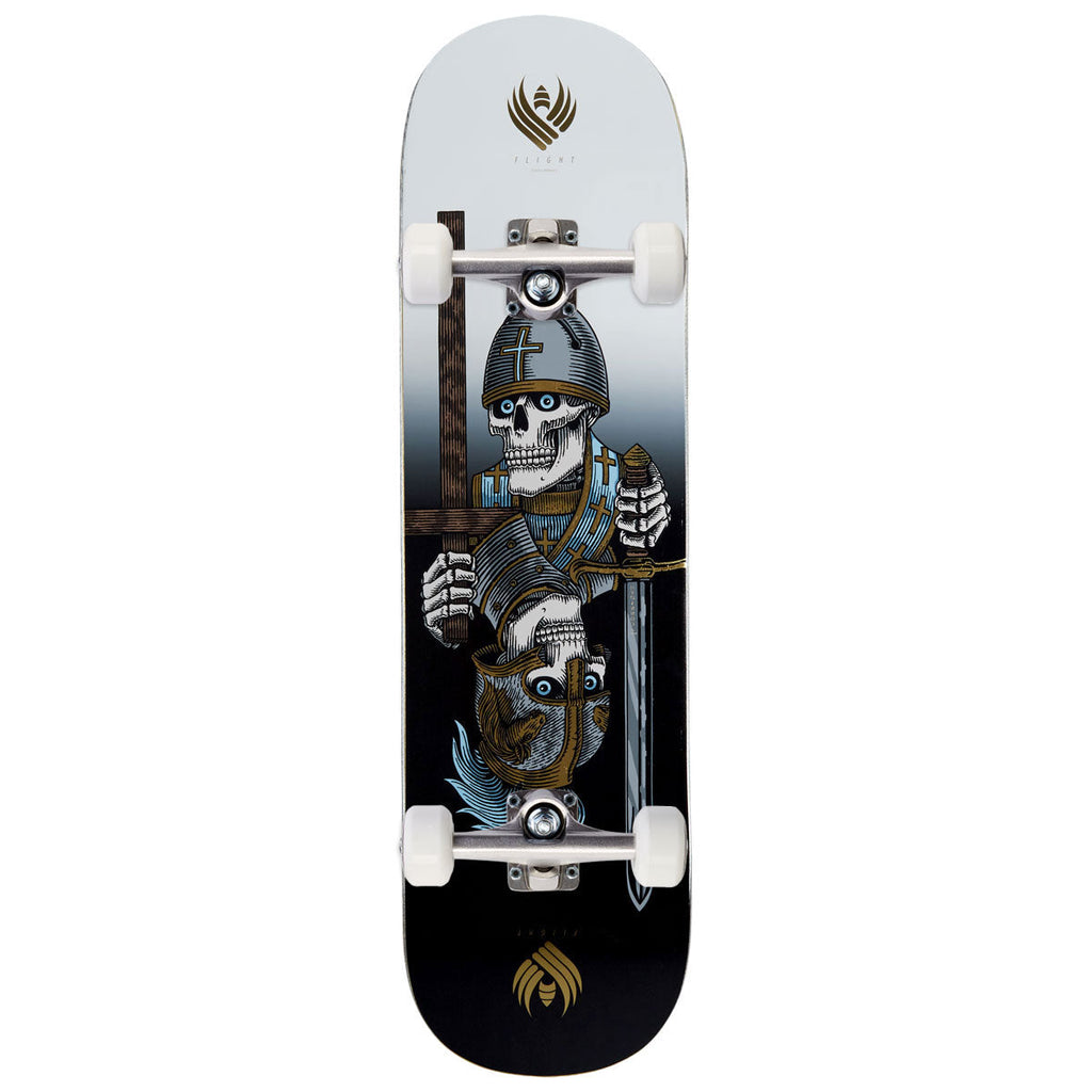 Powell-Peralta Flight Dan Corrigan Chess Skull Complete Skateboard | 8.42"