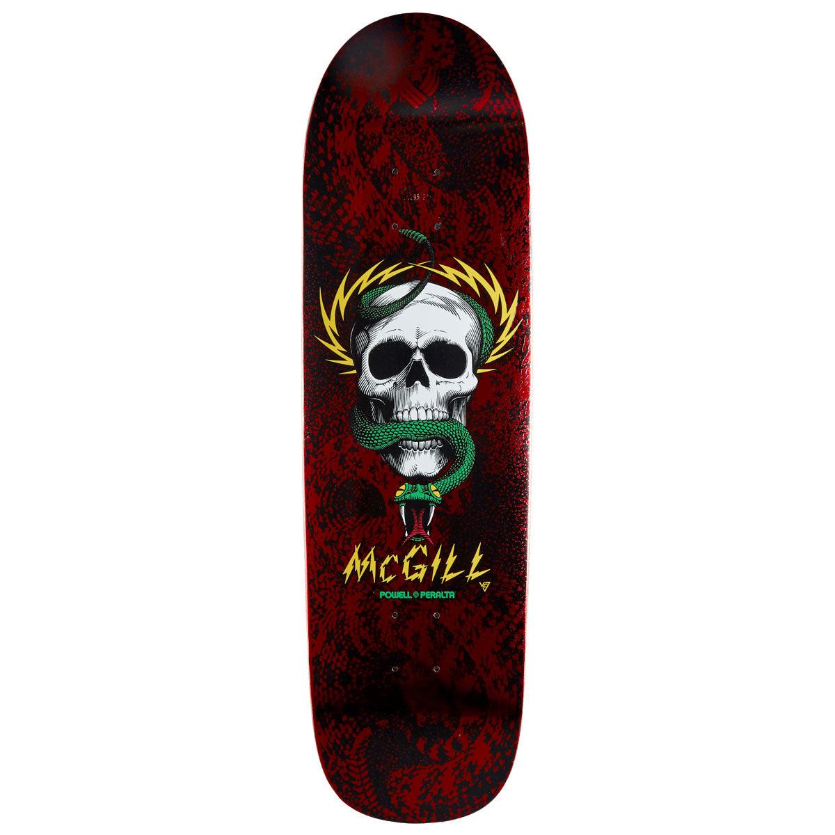 Powell-Peralta Flight Mike McGill Skull & Snake Skateboard Deck | Red Foil | 9.01"