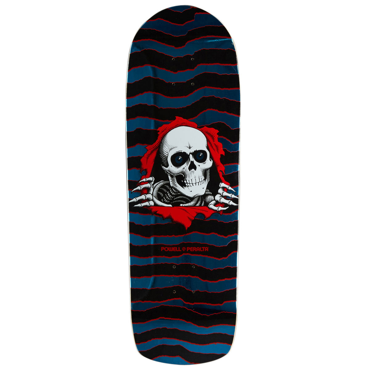 Powell-Peralta Old School Ripper 18 Skateboard Deck | Red/Aqua Foil | 10.00"