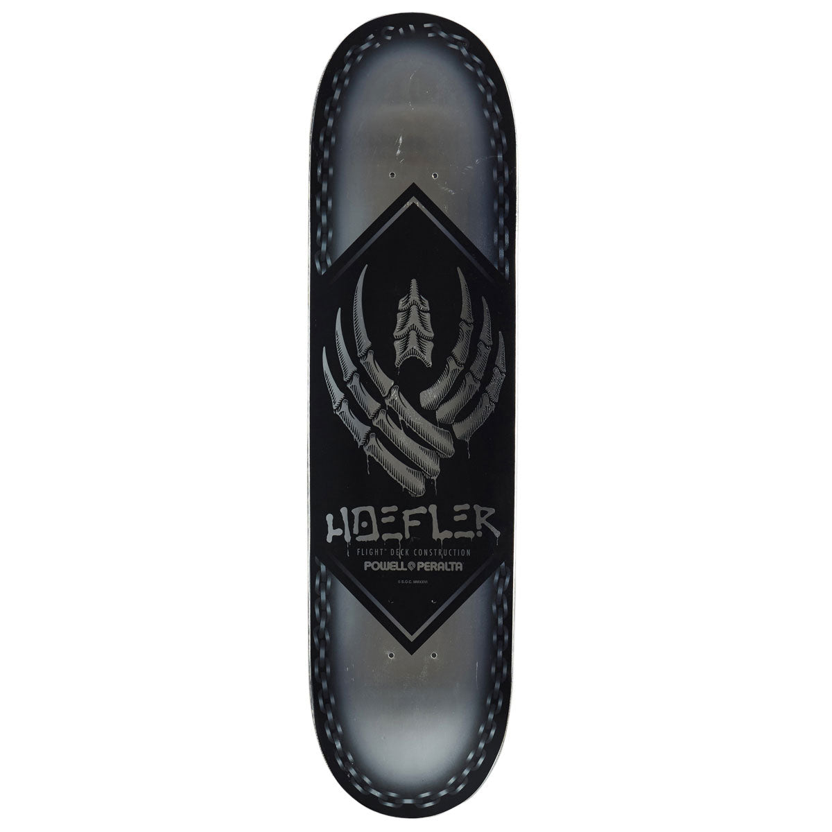 Powell-Peralta Flight Kelvin Hoefler Chains Skateboard Deck | Silver Foil | 8.00"