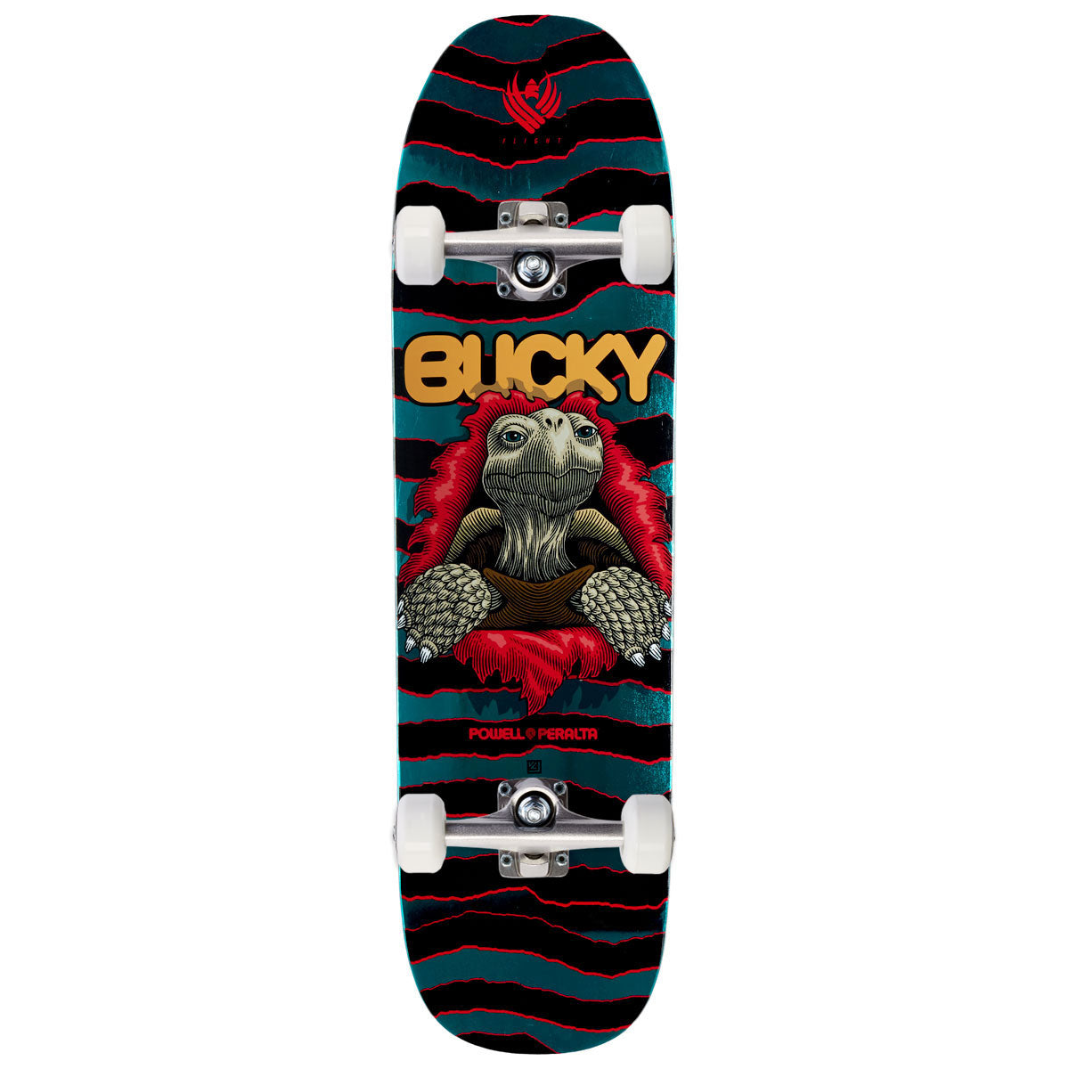 Powell-Peralta Flight Bucky Lasek Tortoise 05 Complete Skateboard | Turquoise Foil | 8.62"