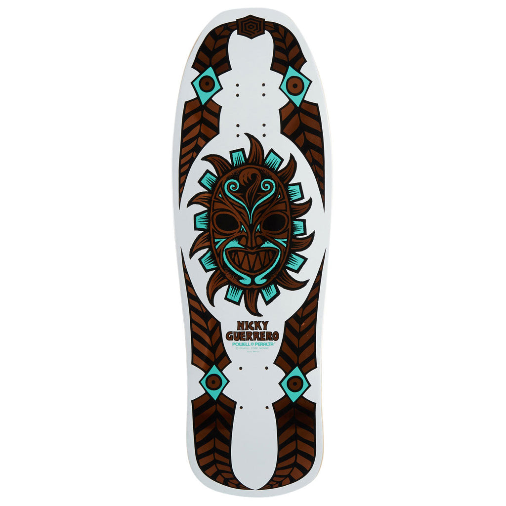 Powell-Peralta Nicky Guerrero OG Mask 08 Skateboard Deck | White/Copper Foil | 10.00"