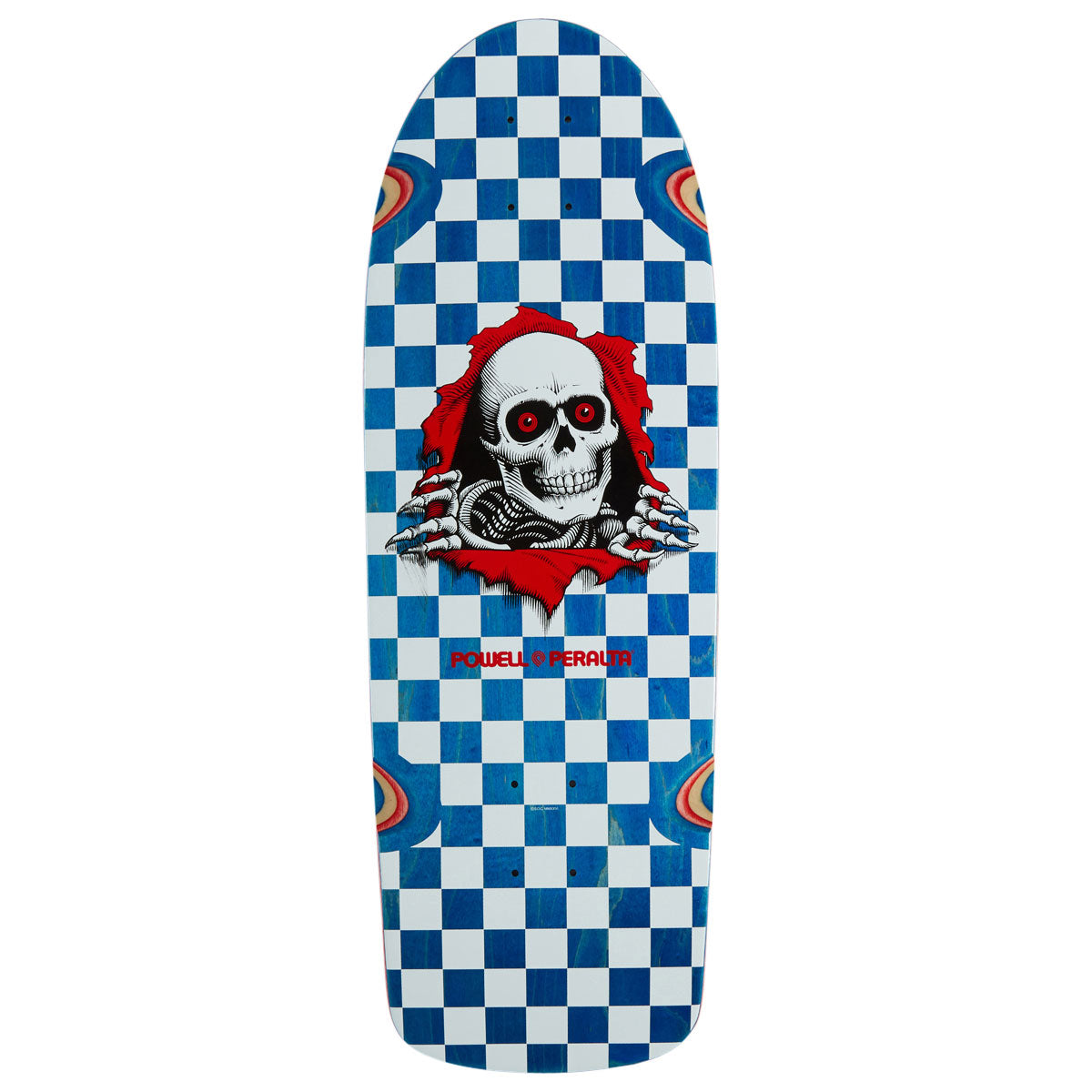 Powell-Peralta Ripper Checker 19 Skateboard Deck | Blue Stain | 10.00"