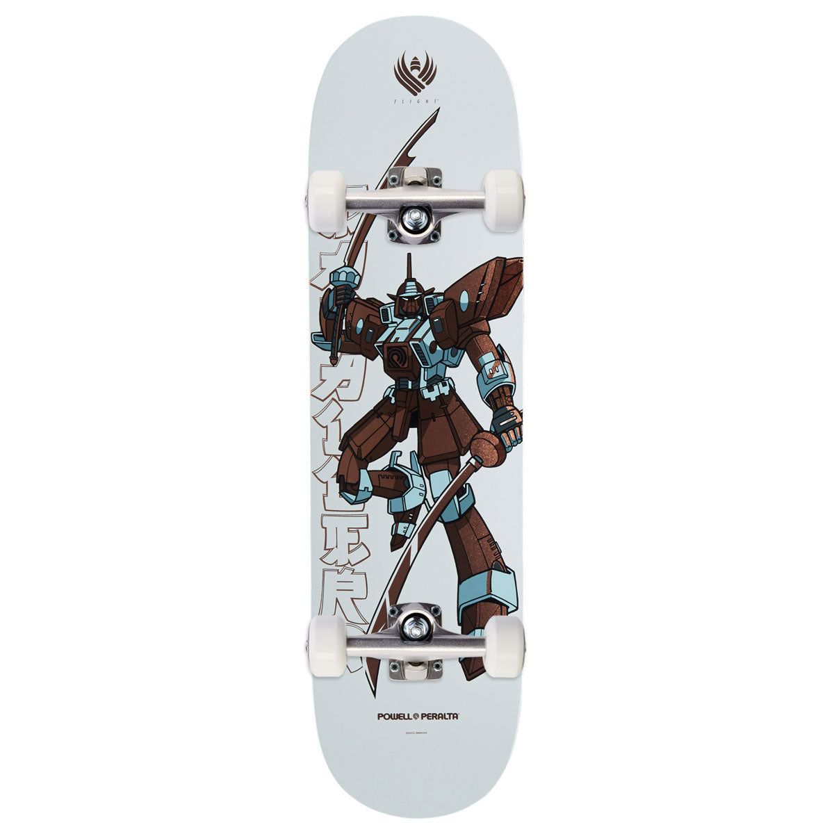 Powell-Peralta Flight Steve Caballero Gundam K26 Complete Skateboard | White/Copper Foil | 8.25"