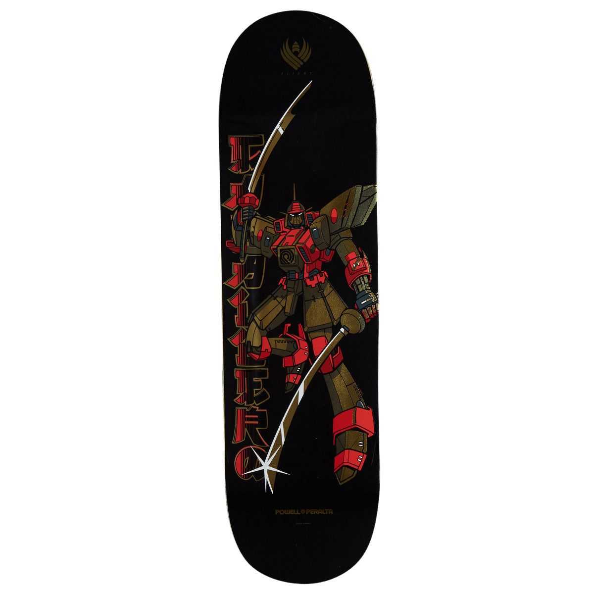 Powell-Peralta Flight Steve Caballero Gundam K26 Skateboard Deck - Black/Gold Foil - 8.50"