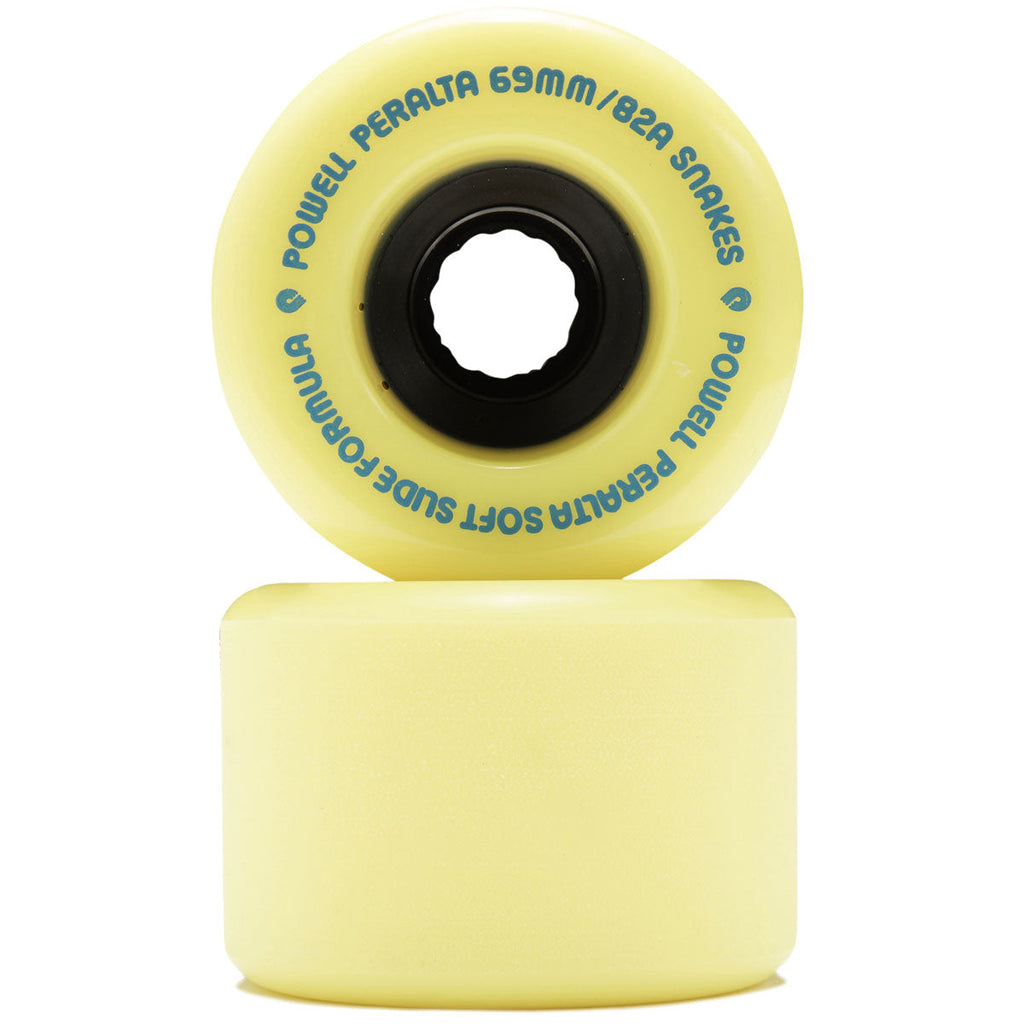 Powell-Peralta Snakes 82A Longboard Wheels | Yellow | 69mm