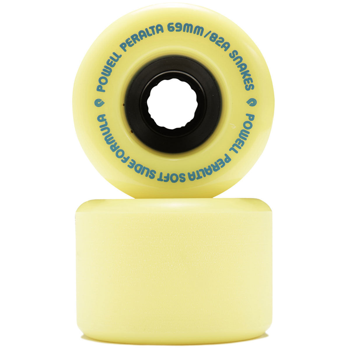 Powell-Peralta Snakes 82A Longboard Wheels | Yellow | 69mm