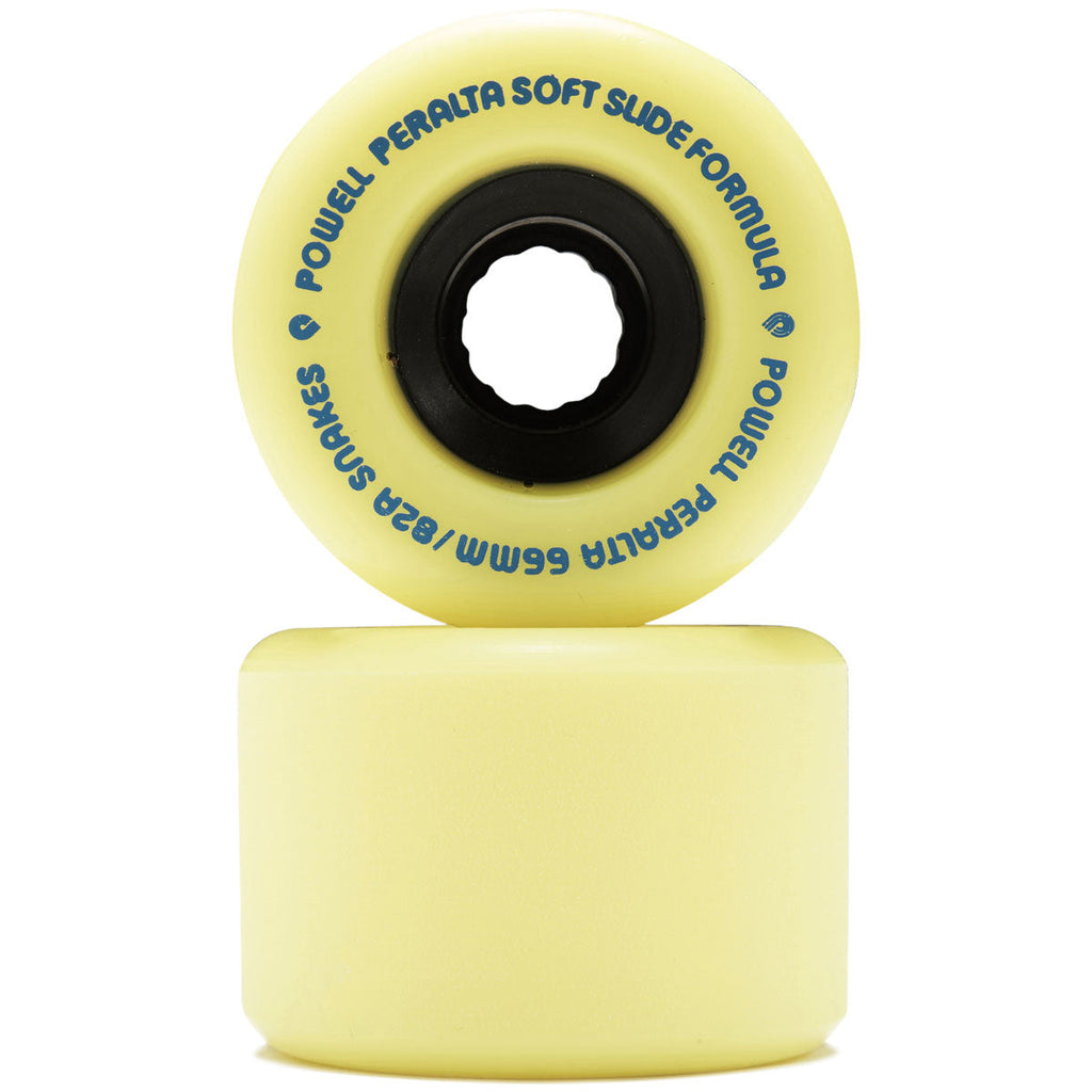 Powell-Peralta Snakes 82A Longboard Wheels | Yellow | 66mm