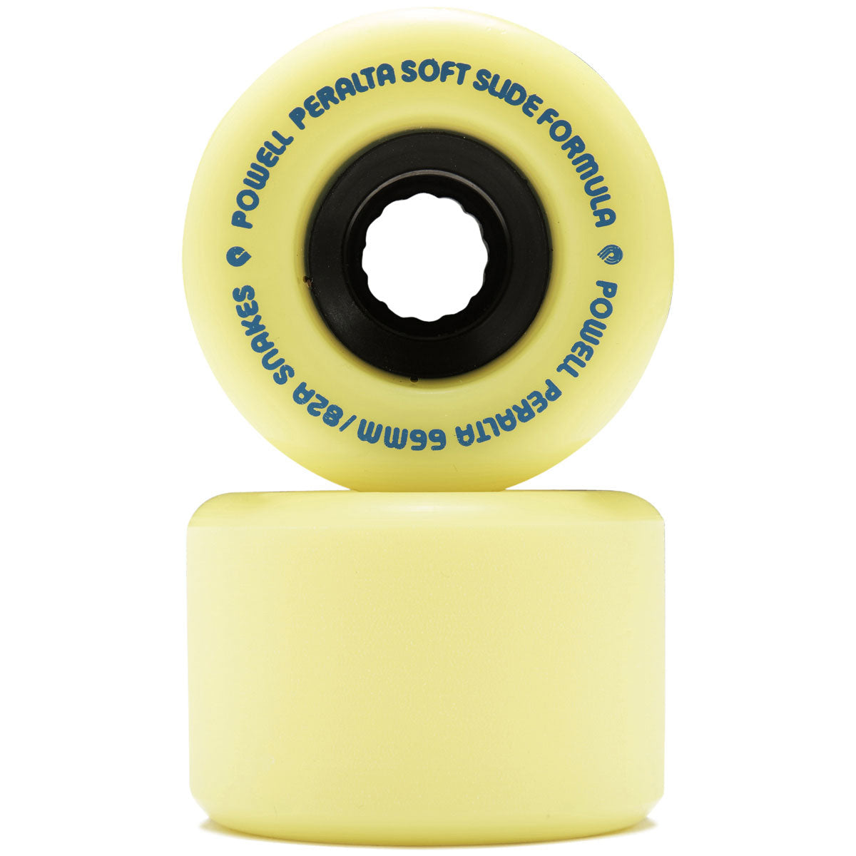 Powell-Peralta Snakes 82A Longboard Wheels | Yellow | 66mm