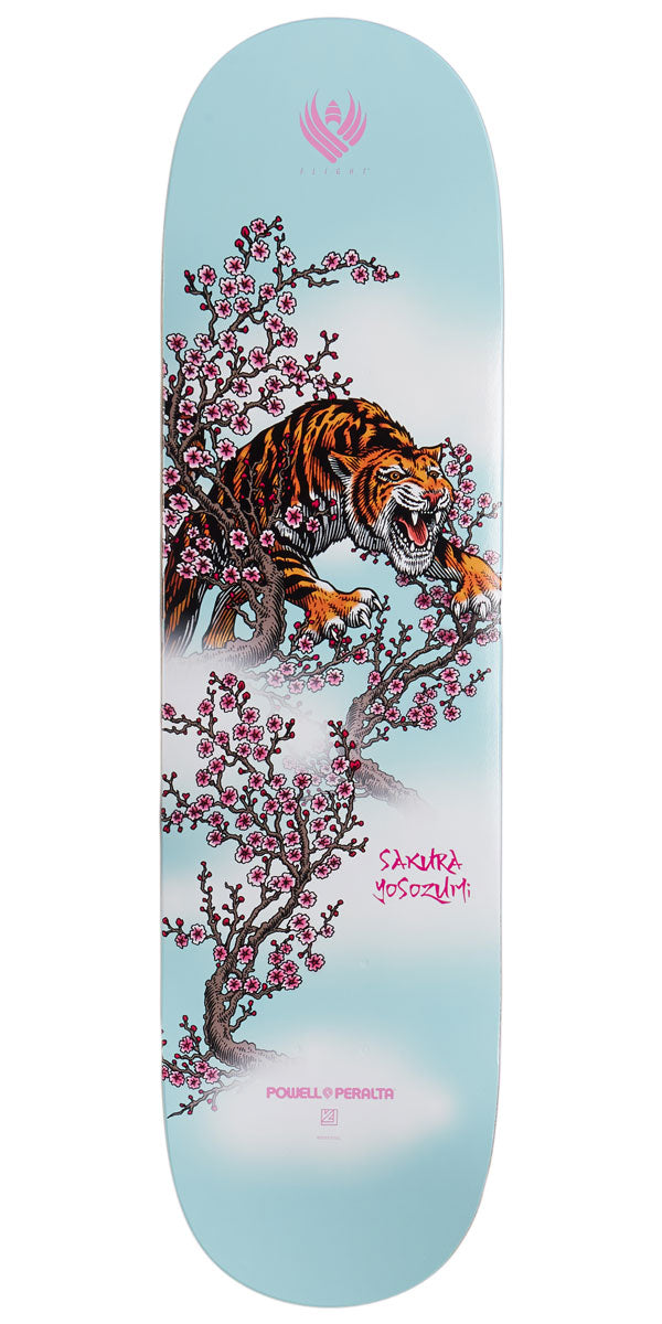 Powell-Peralta Flight Sakura Yosozumi Tiger Skateboard Deck | Blue | 8.25"