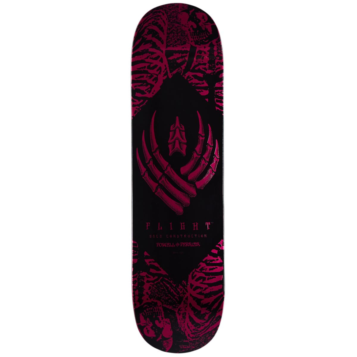 Powell-Peralta Flight Skeleton Skateboard Deck | Pink Foil | 8.00"