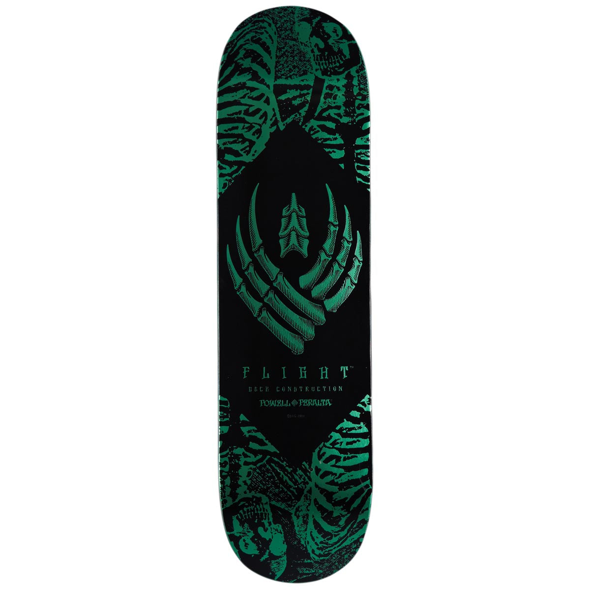 Powell-Peralta Flight Skeleton Skateboard Deck | Teal Foil | 8.13"
