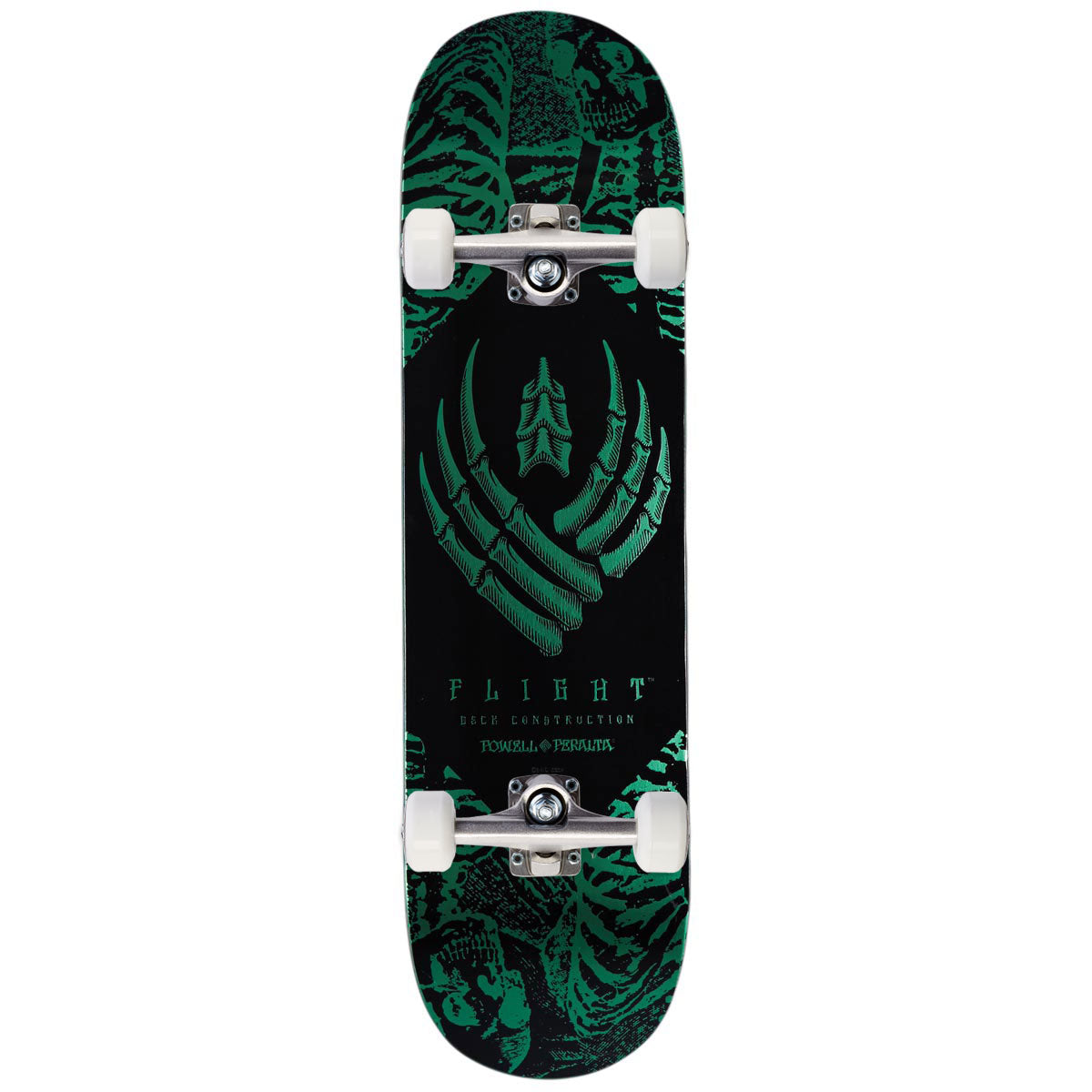 Powell-Peralta Flight Skeleton Complete Skateboard | Teal Foil | 8.13"