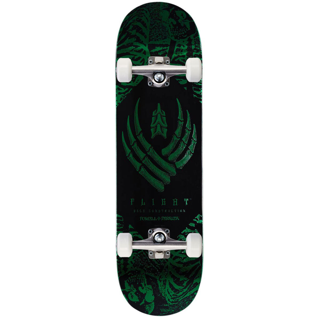 Powell-Peralta Flight Skeleton Complete Skateboard | Green Foil | 8.50"