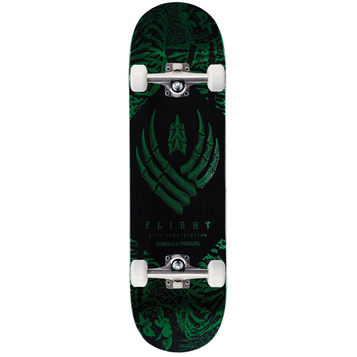 Powell-Peralta Flight Skeleton Complete Skateboard | Green Foil | 8.50"