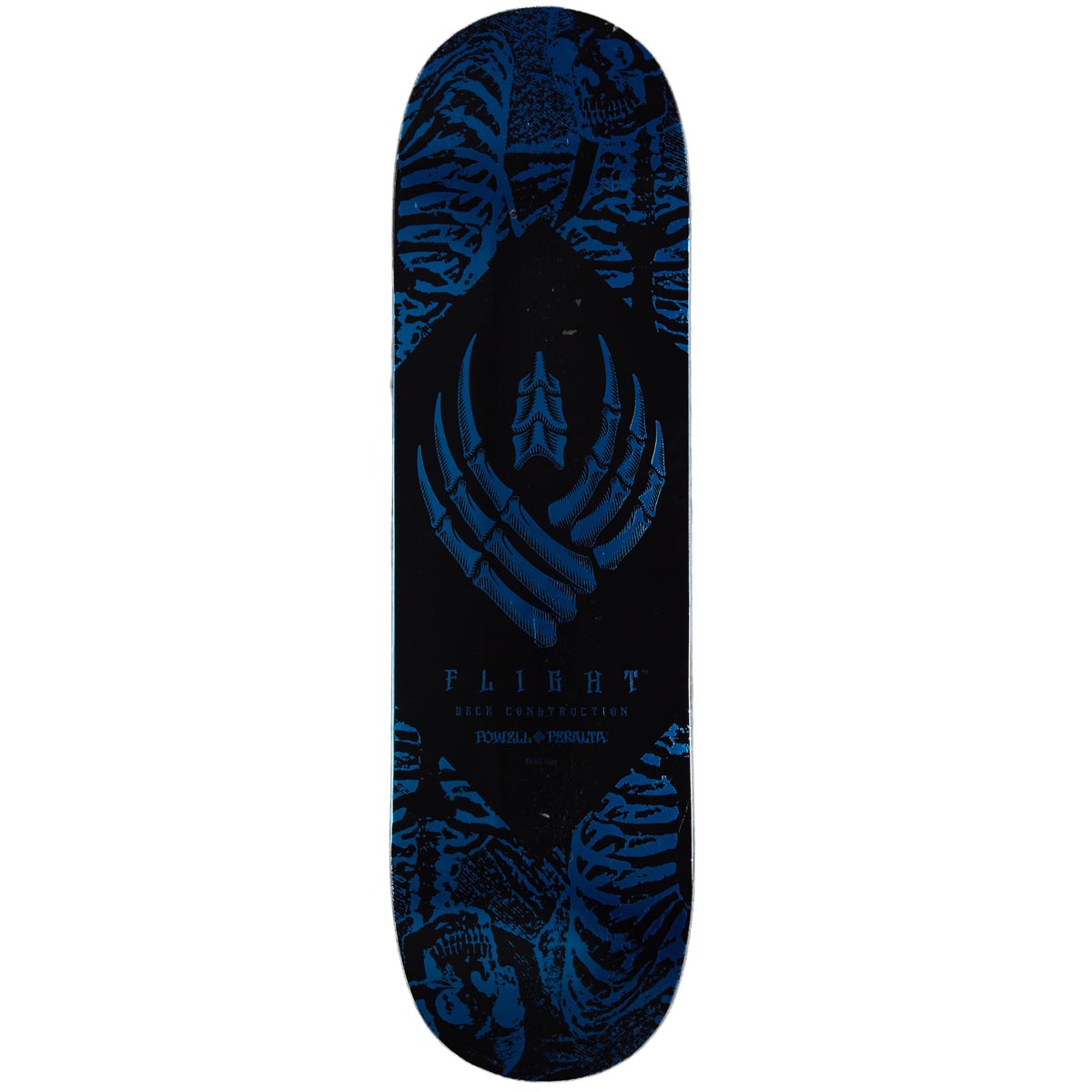 Powell-Peralta Flight Skeleton Skateboard Deck | Blue Foil | 8.75"