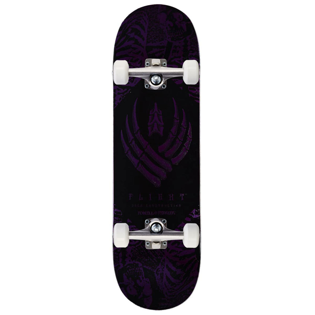 Powell-Peralta Flight Skeleton Complete Skateboard | Purple Foil | 9.00"