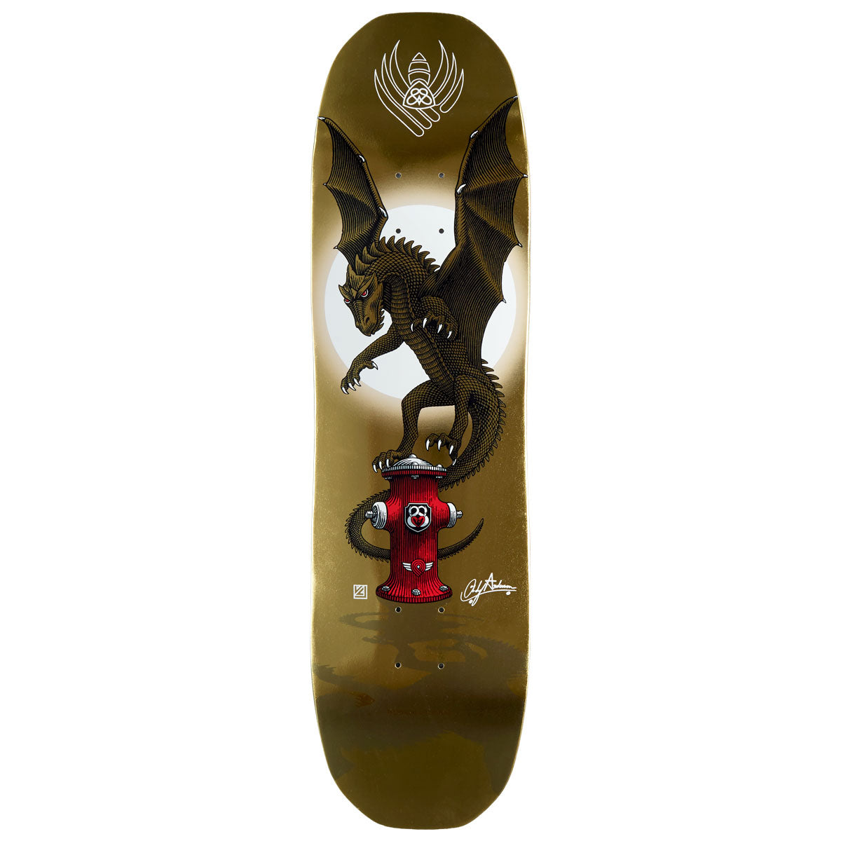 Powell-Peralta Flight Andy Anderson Hydrant Skateboard Deck | Gold Foil | 8.40"