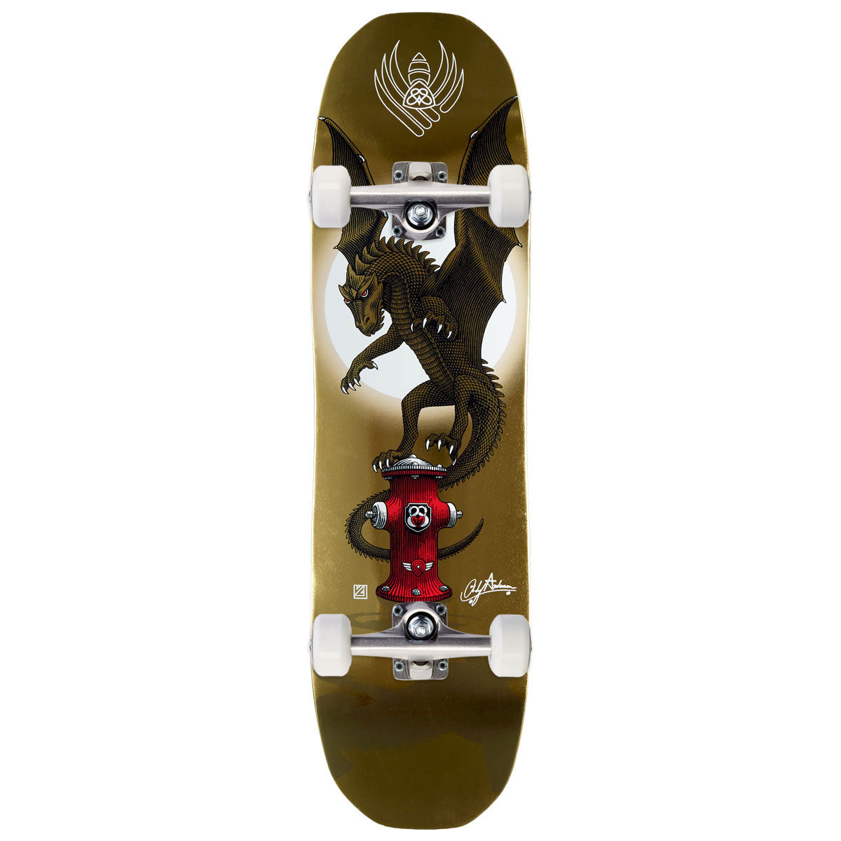 Powell-Peralta Flight Andy Anderson Hydrant Complete Skateboard | Gold Foil | 8.40"