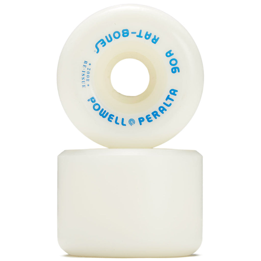 Powell-Peralta Rat Bones 90A Skateboard Wheels | White | 60mm