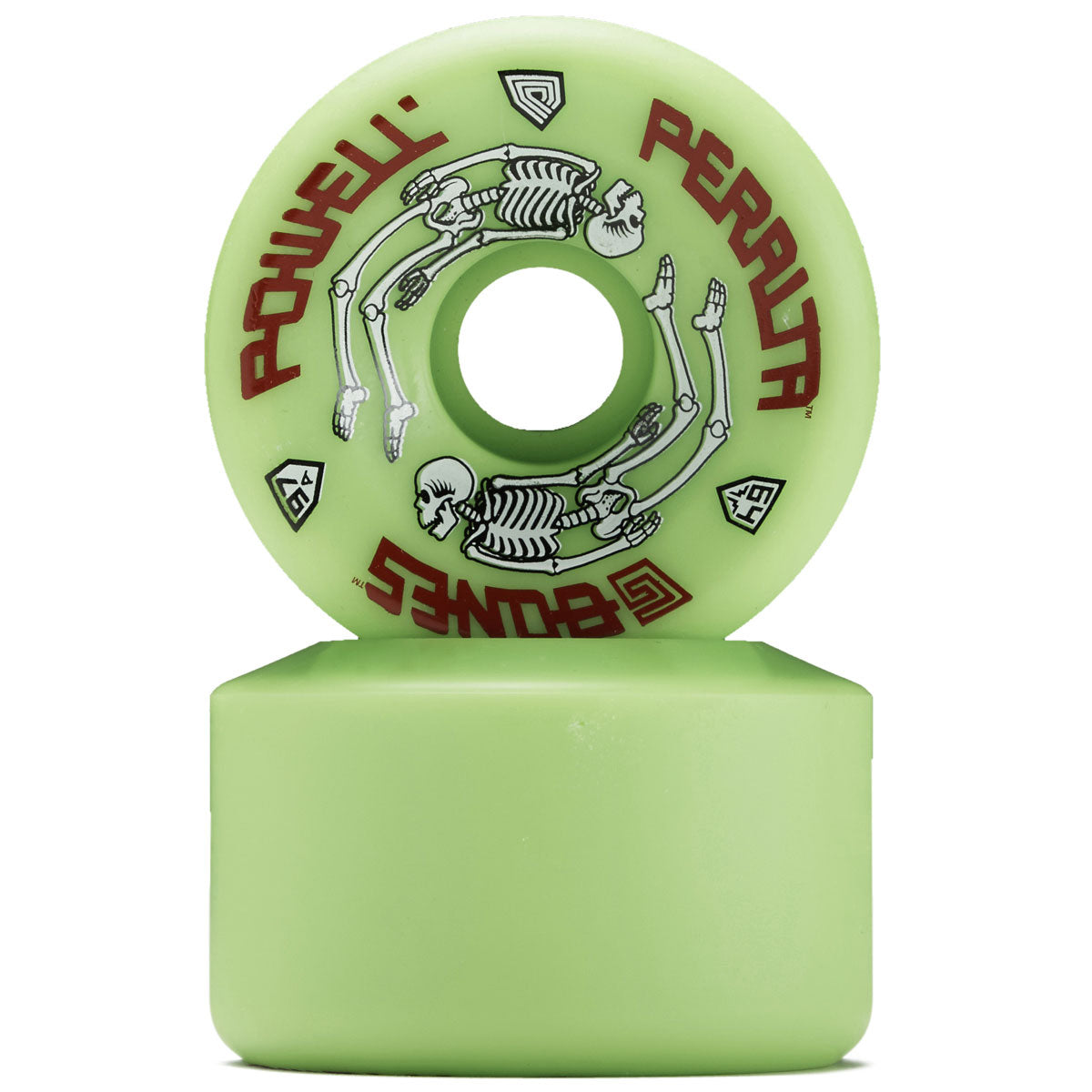 Powell-Peralta G Bones 97A Skateboard Wheels | Green | 64mm