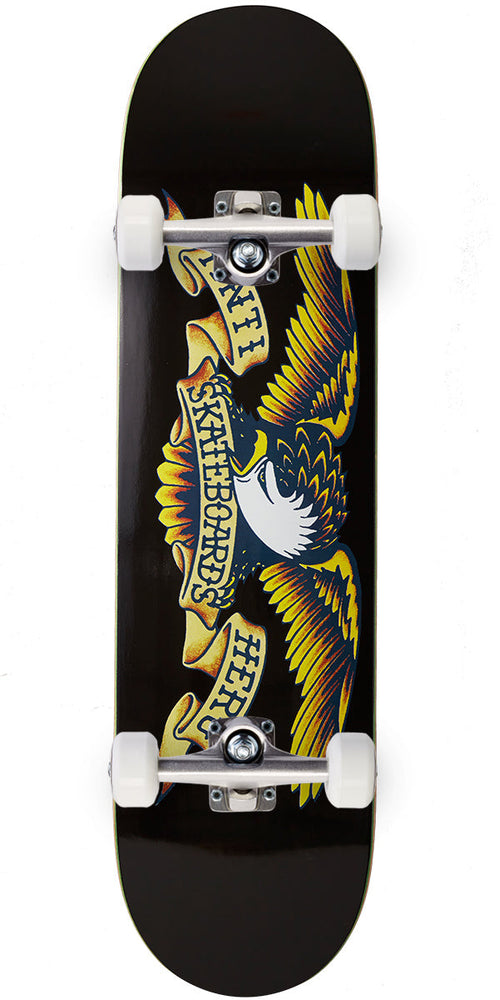 Anti-Hero Classic Eagle Complete Skateboard | Black | 8.125"