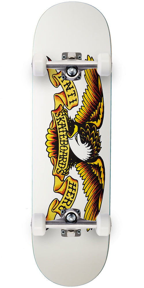 Anti-Hero Classic Eagle Complete Skateboard | White | 8.75"