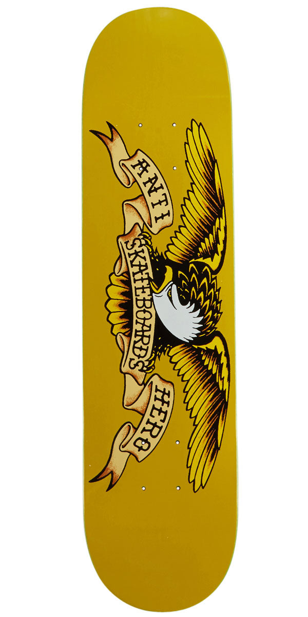 Anti-Hero Classic Eagle Mini Skateboard Deck | Yellow | 7.30"